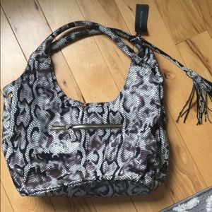 Mamba hobo faux snake skin purse